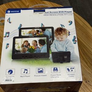 Dual Screen DVD Player - Black